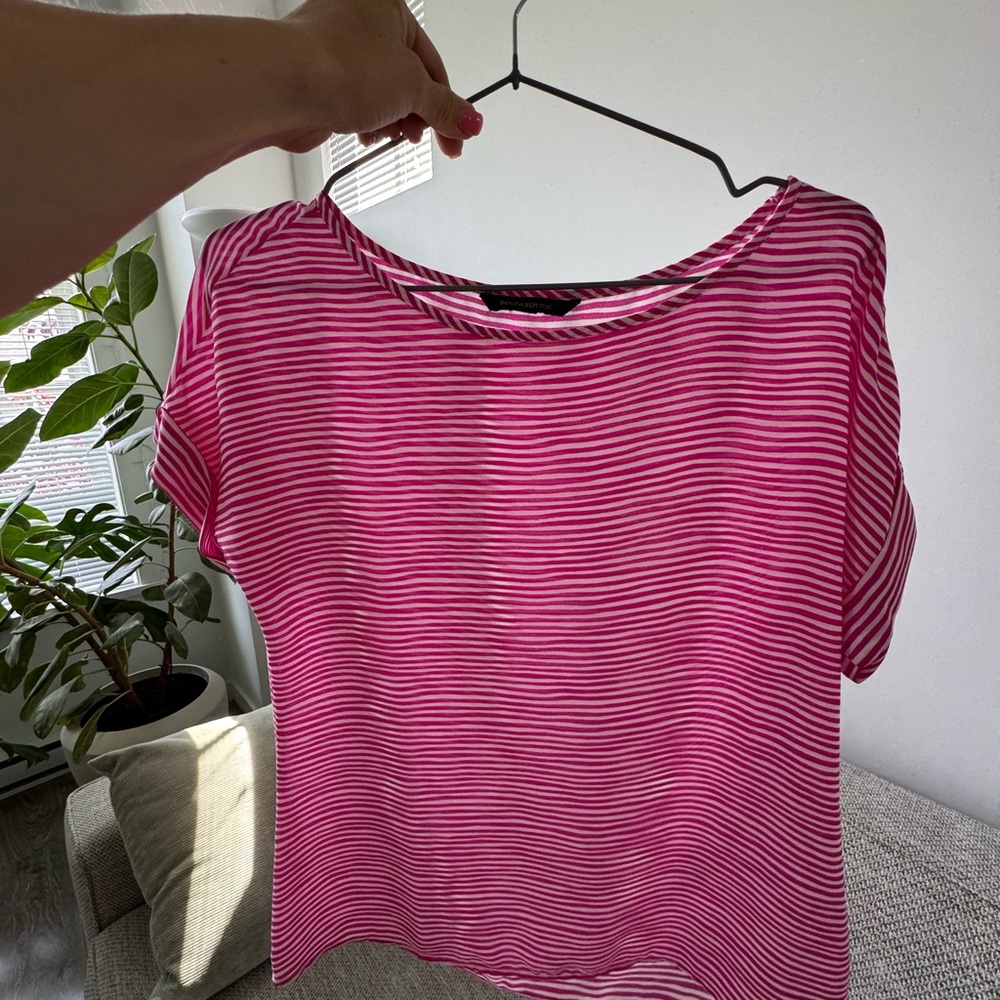 Banana Republic Pink Dolman Sleeve Blouse - size XS